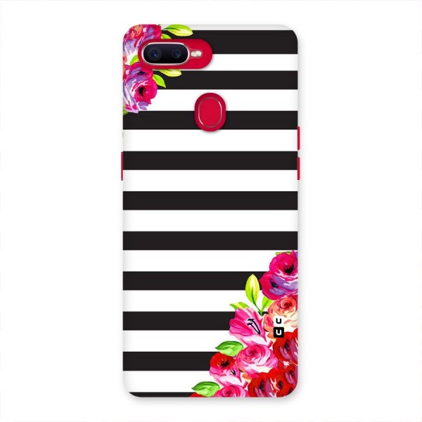 Floral Stripes Back Case for Oppo F9 Pro