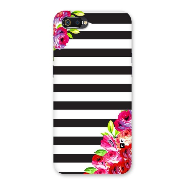 Floral Stripes Back Case for Realme C2