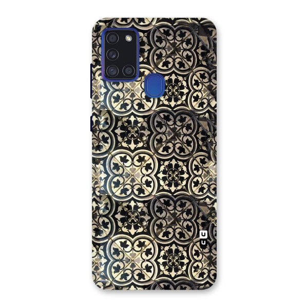 Floral Tile Back Case for Galaxy A21s