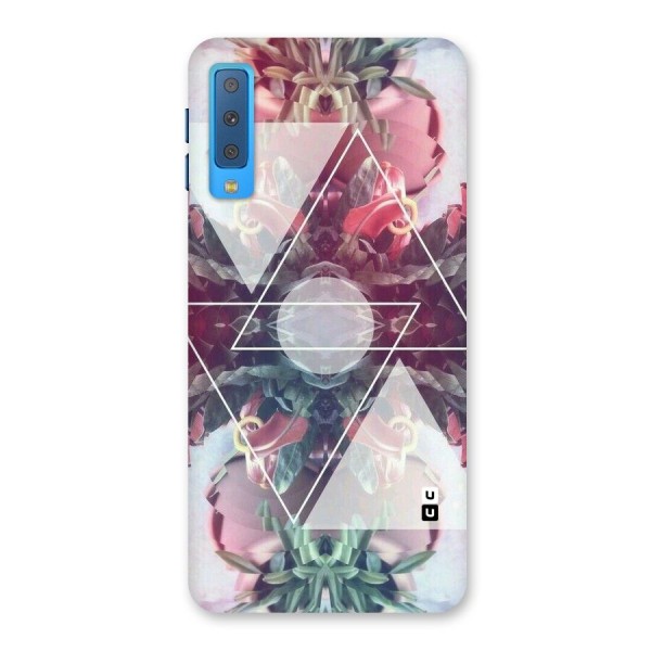 Floral Triangle Back Case for Galaxy A7 (2018)
