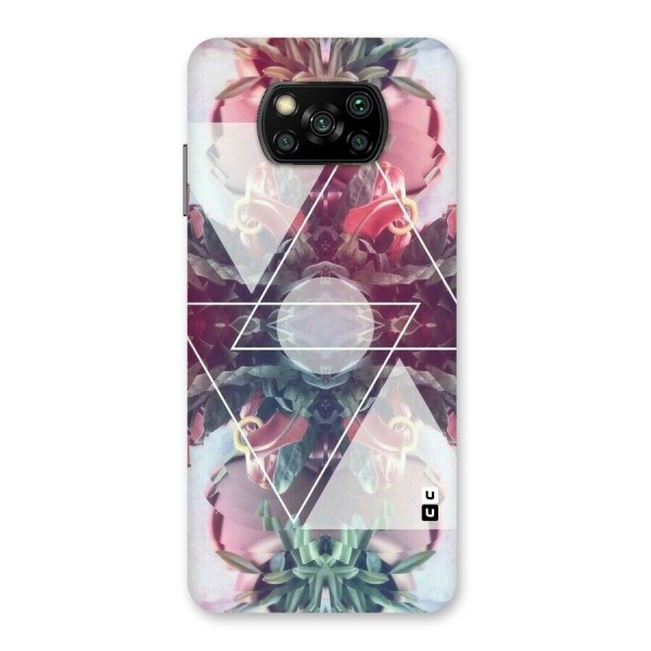 Floral Triangle Back Case for Poco X3
