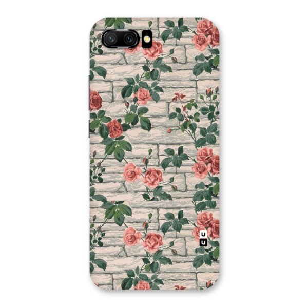 Floral Wall Design Back Case for Honor 10