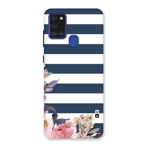 Floral Water Art Back Case for Galaxy A21s