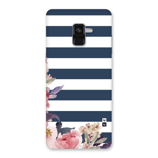 Floral Water Art Back Case for Galaxy A8 Plus