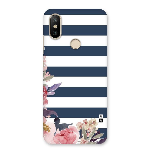 Floral Water Art Back Case for Mi A2