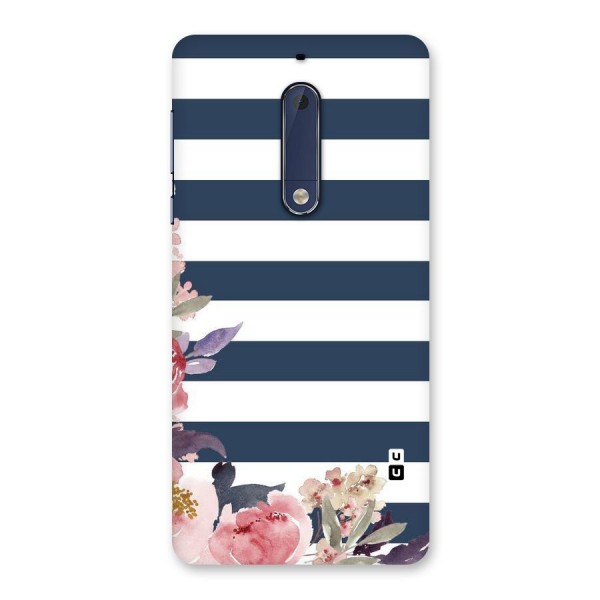 Floral Water Art Back Case for Nokia 5