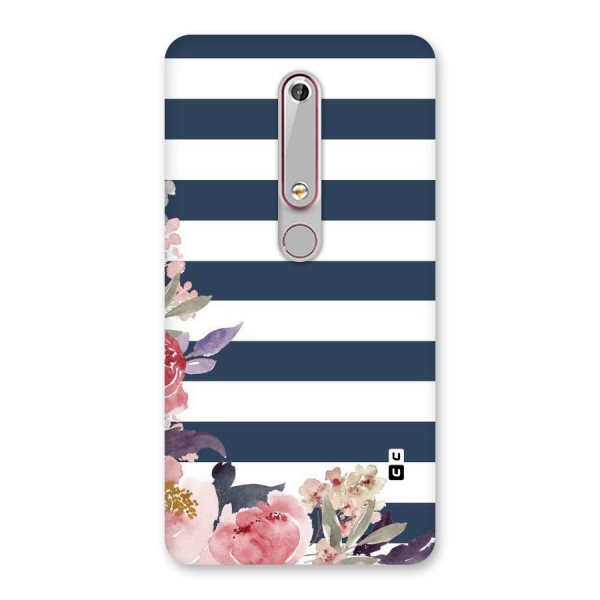 Floral Water Art Back Case for Nokia 6.1