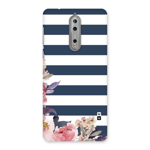 Floral Water Art Back Case for Nokia 8