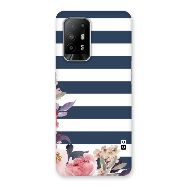 Floral Water Art Back Case for Oppo F19 Pro Plus 5G