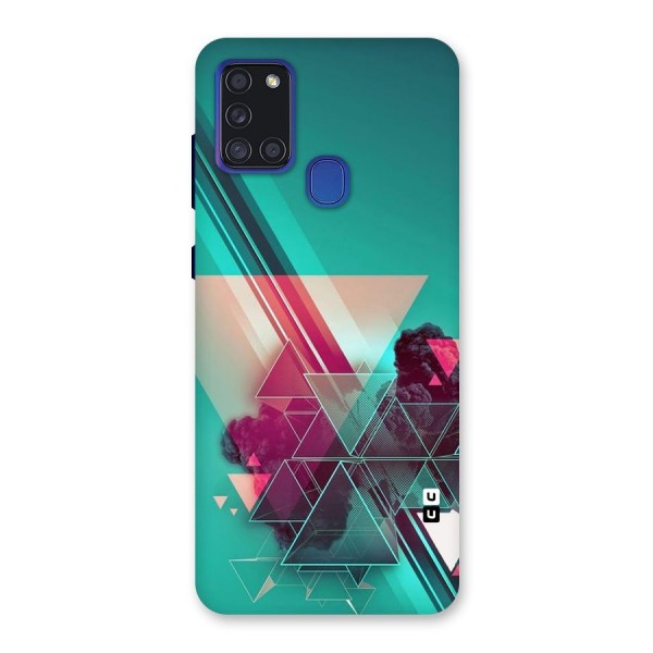 Floroscent Abstract Back Case for Galaxy A21s