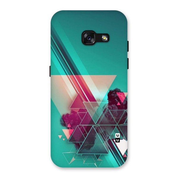 Floroscent Abstract Back Case for Galaxy A3 (2017)
