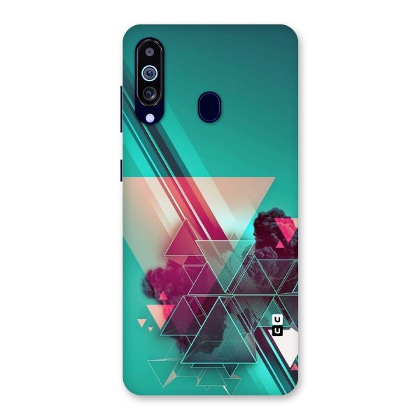 Floroscent Abstract Back Case for Galaxy A60