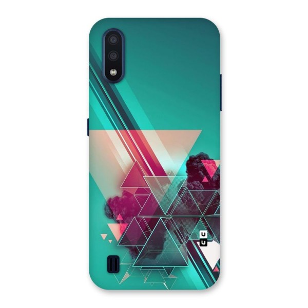 Floroscent Abstract Back Case for Galaxy M01