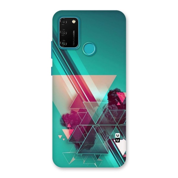 Floroscent Abstract Back Case for Honor 9A