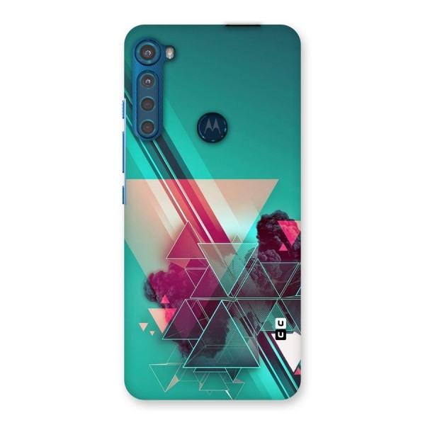 Floroscent Abstract Back Case for Motorola One Fusion Plus