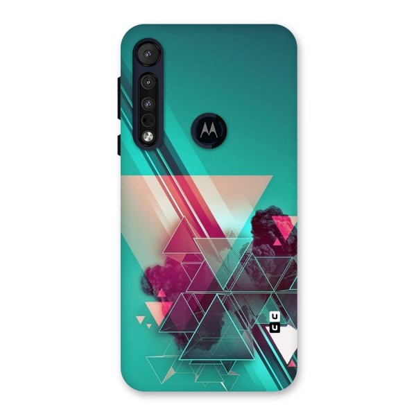 Floroscent Abstract Back Case for Motorola One Macro