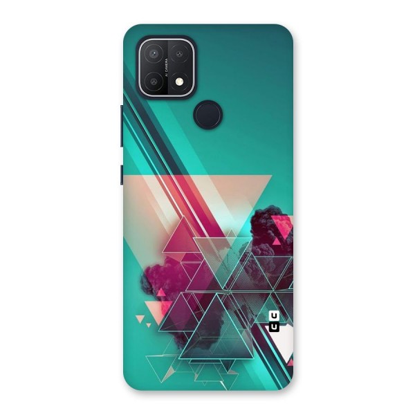Floroscent Abstract Back Case for Oppo A15