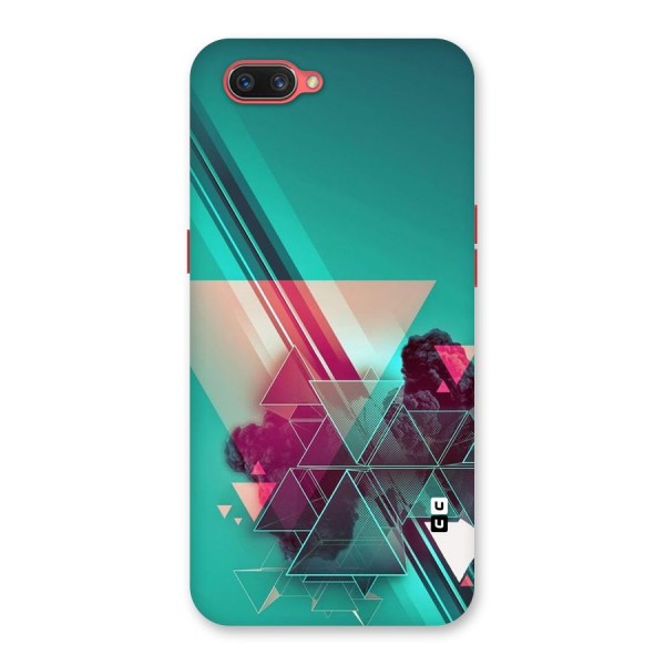 Floroscent Abstract Back Case for Oppo A3s