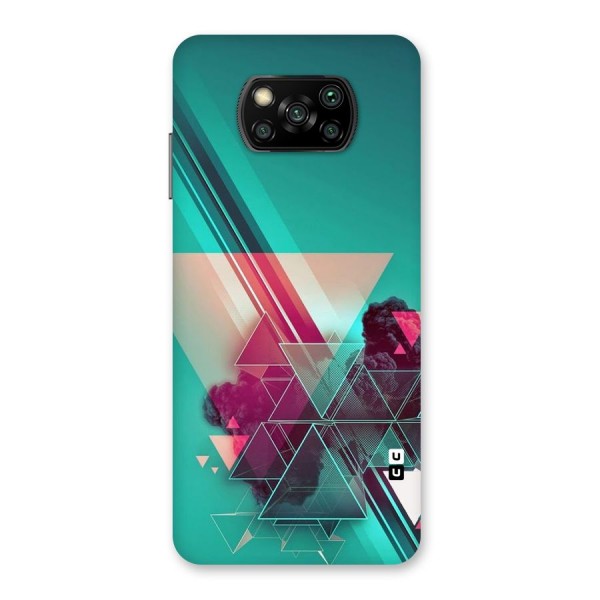 Floroscent Abstract Back Case for Poco X3