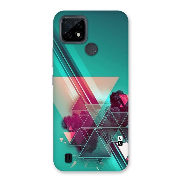 Floroscent Abstract Back Case for Realme C21