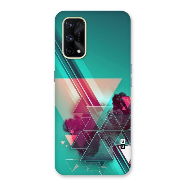 Floroscent Abstract Glass Back Case for Realme X7 Pro
