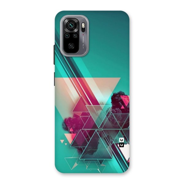 Floroscent Abstract Back Case for Redmi Note 10