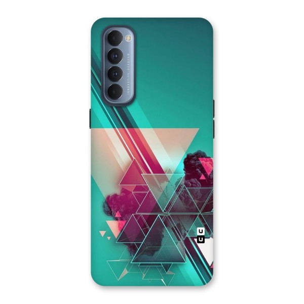Floroscent Abstract Back Case for Reno4 Pro