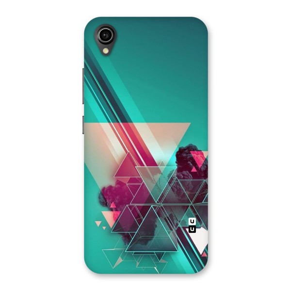 Floroscent Abstract Back Case for Vivo Y90