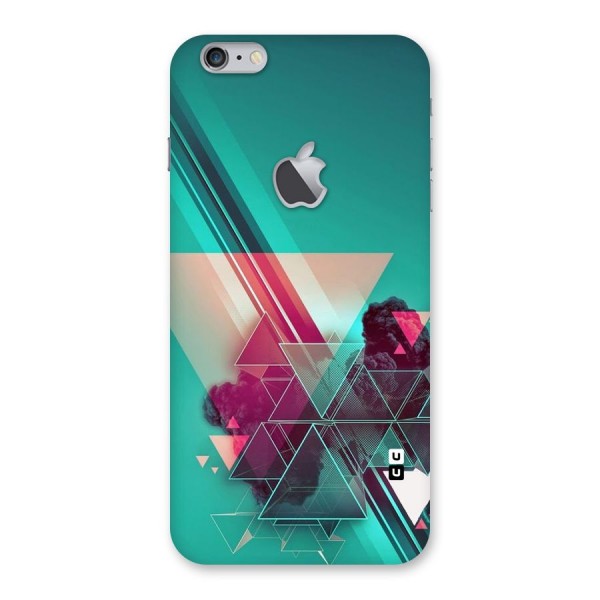 Floroscent Abstract Back Case for iPhone 6 Plus 6S Plus Logo Cut