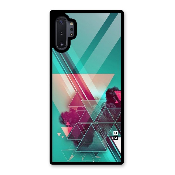 Floroscent Abstract Glass Back Case for Galaxy Note 10 Plus