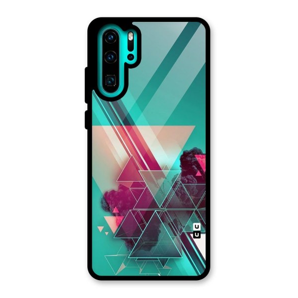 Floroscent Abstract Glass Back Case for Huawei P30 Pro