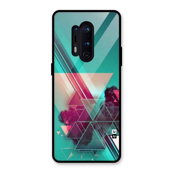 Floroscent Abstract Glass Back Case for OnePlus 8 Pro