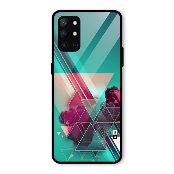 Floroscent Abstract Glass Back Case for OnePlus 9R