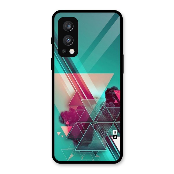 Floroscent Abstract Glass Back Case for OnePlus Nord 2 5G