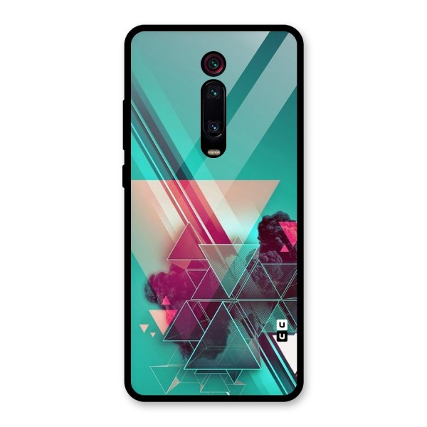 Floroscent Abstract Glass Back Case for Redmi K20