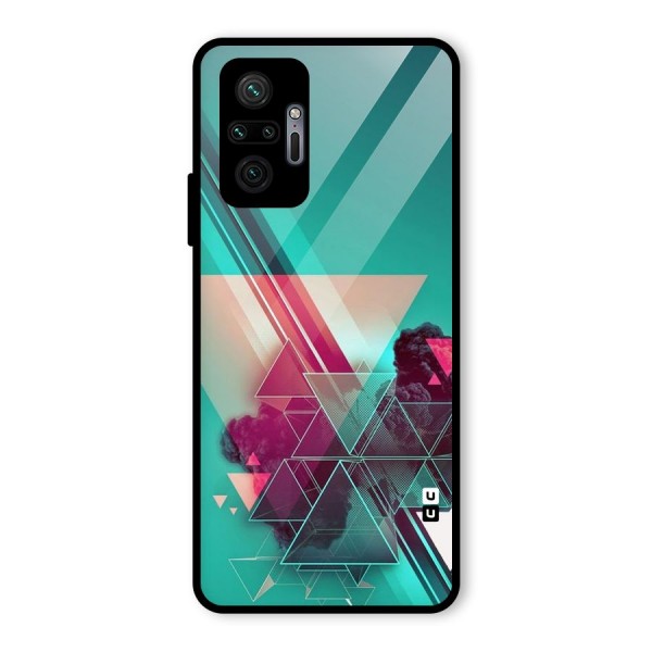 Floroscent Abstract Glass Back Case for Redmi Note 10 Pro Max