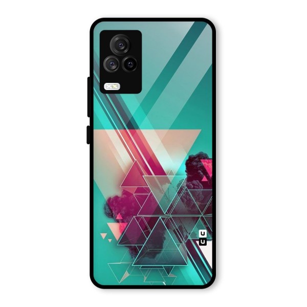 Floroscent Abstract Glass Back Case for Vivo iQOO 7 Legend 5G