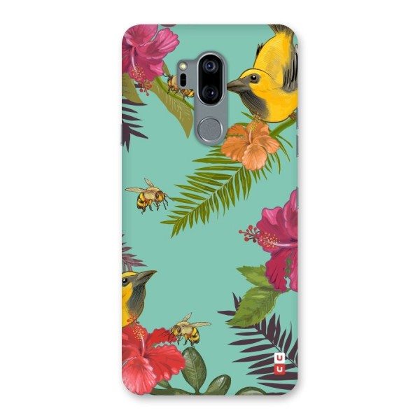 Flower Bird and Bee Back Case for LG G7