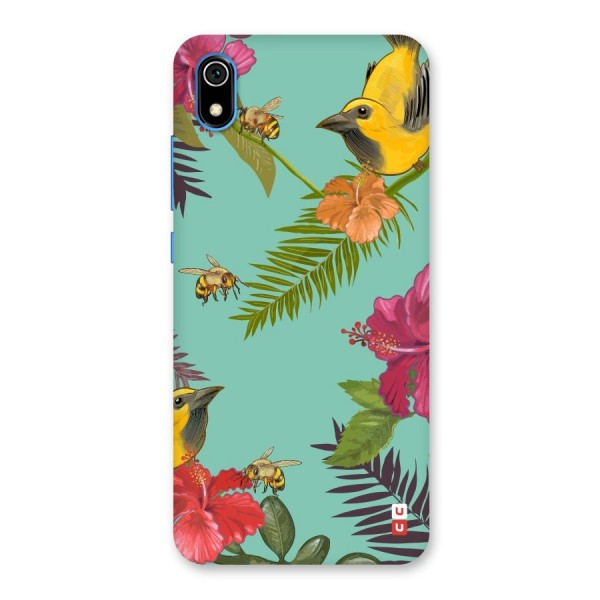 Flower Bird and Bee Back Case for Redmi 7A