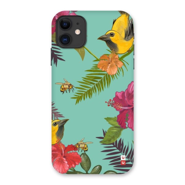 Flower Bird and Bee Back Case for iPhone 11
