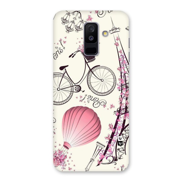 Flower Clipart Back Case for Galaxy A6 Plus