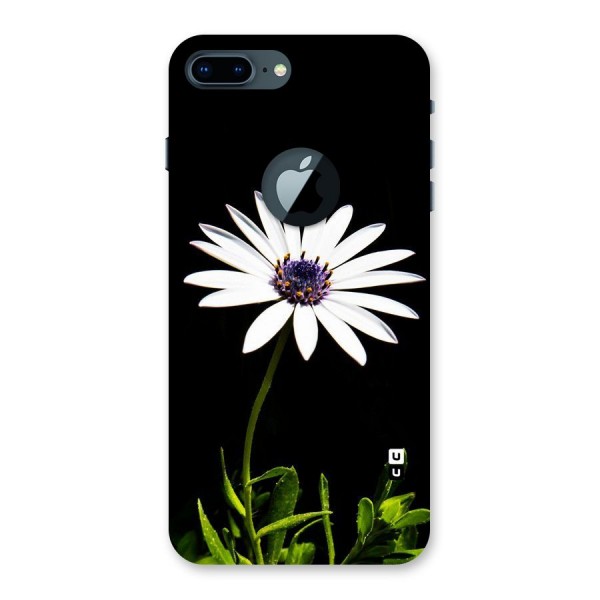 Flower White Spring Back Case for iPhone 7 Plus Logo Cut