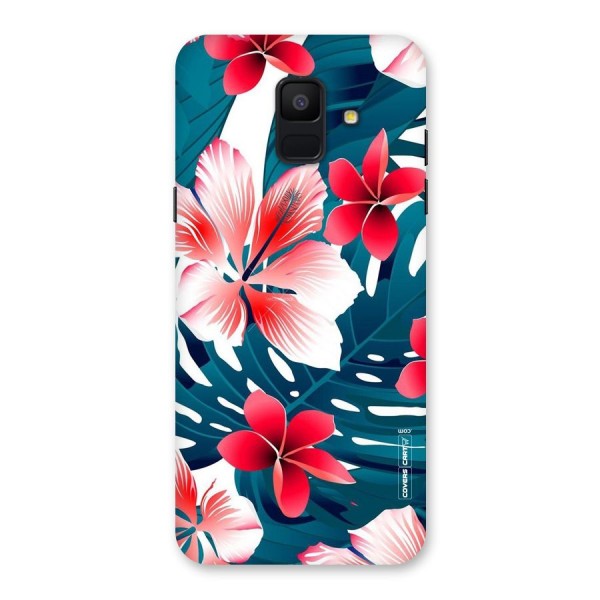 Flower design Back Case for Galaxy A6 (2018)
