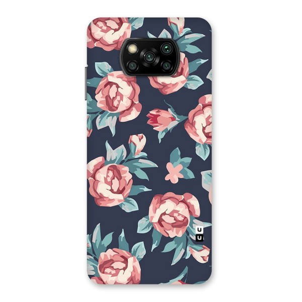 Flowers Painting Back Case for Poco X3