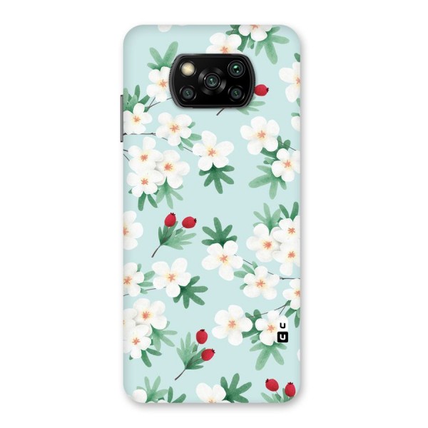 Flowers Pastel Back Case for Poco X3