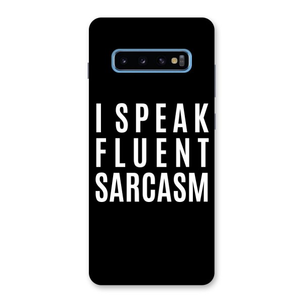Fluent Sarcasm Back Case for Galaxy S10 Plus
