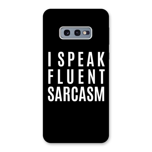 Fluent Sarcasm Back Case for Galaxy S10e