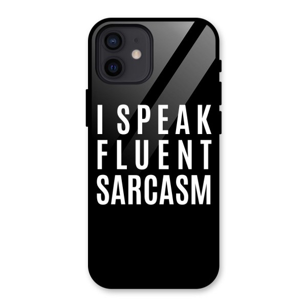 Fluent Sarcasm Glass Back Case for iPhone 12
