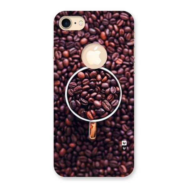 Focus Coffee Beans Back Case for iPhone 7 Logo Cut