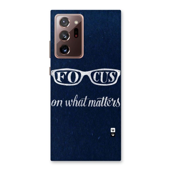 Focus Matters Back Case for Galaxy Note 20 Ultra
